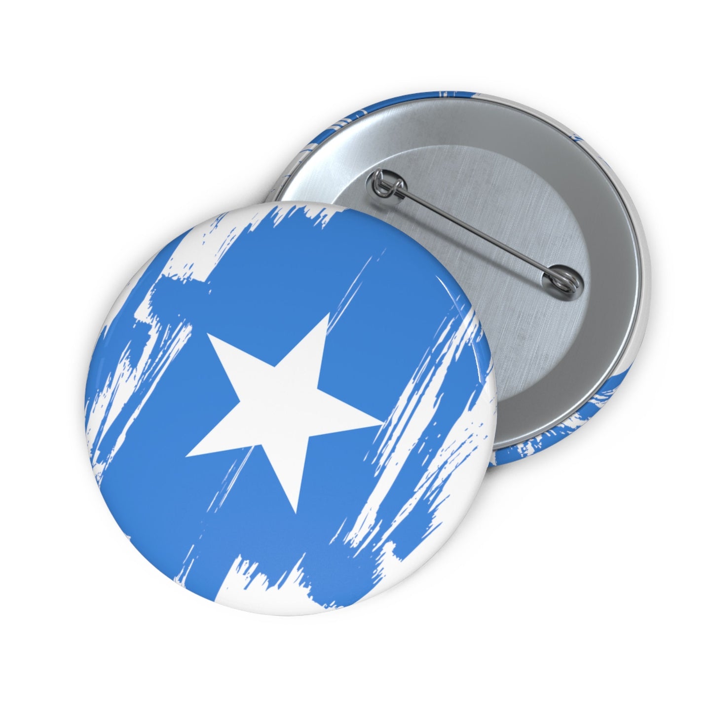 Somalia Flag Pin Button - Custom Pinback, Patriotic Campaign Buttons, Personalized Birthday Pins, Collectible Badge, Metal Pin