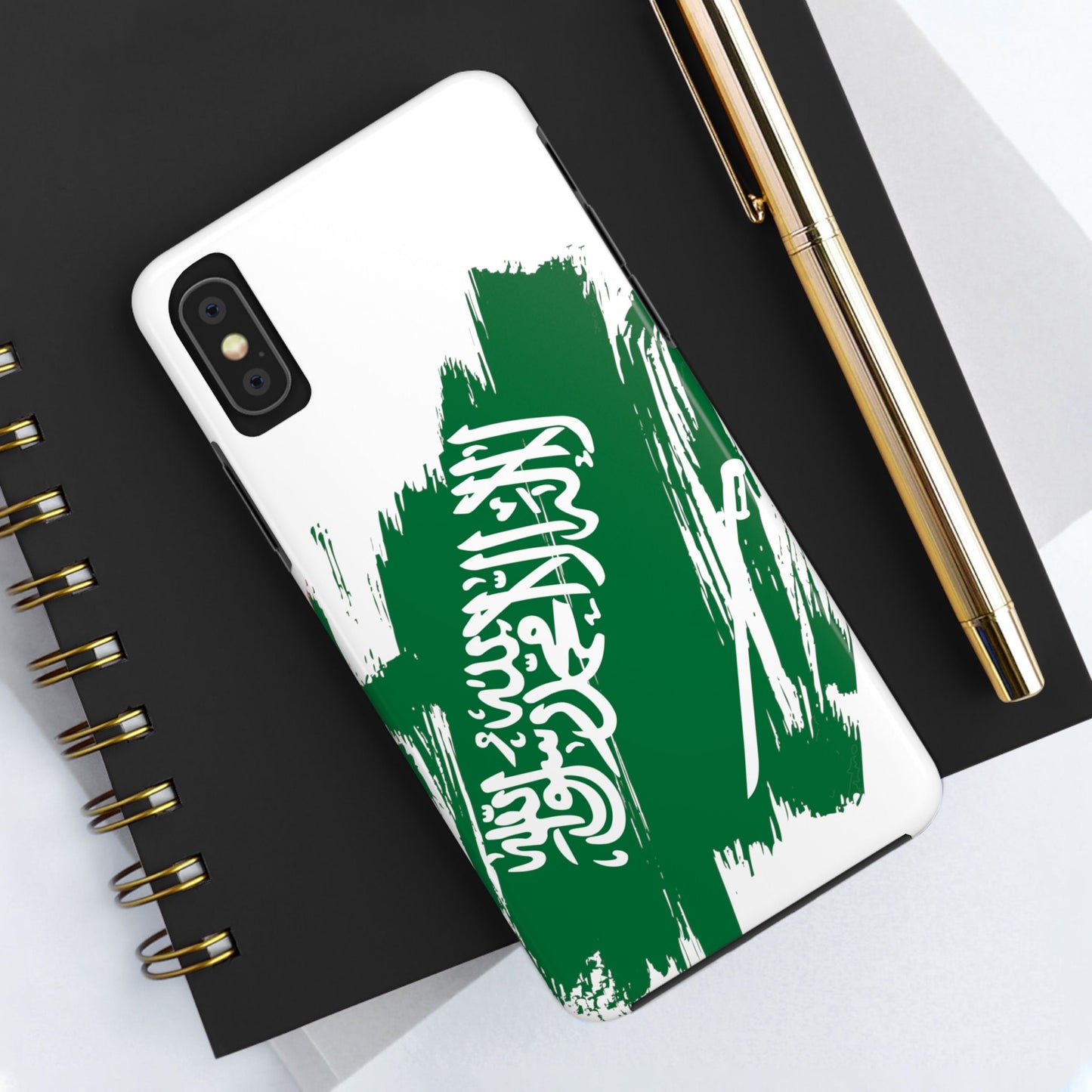 Saudi Arabia Flag iPhone Case iPhone 15 14 13 12 Mini 11 XR Xs X 8 7 SE iPhone Pro Max , Iphone cover, Iphone Tough Case