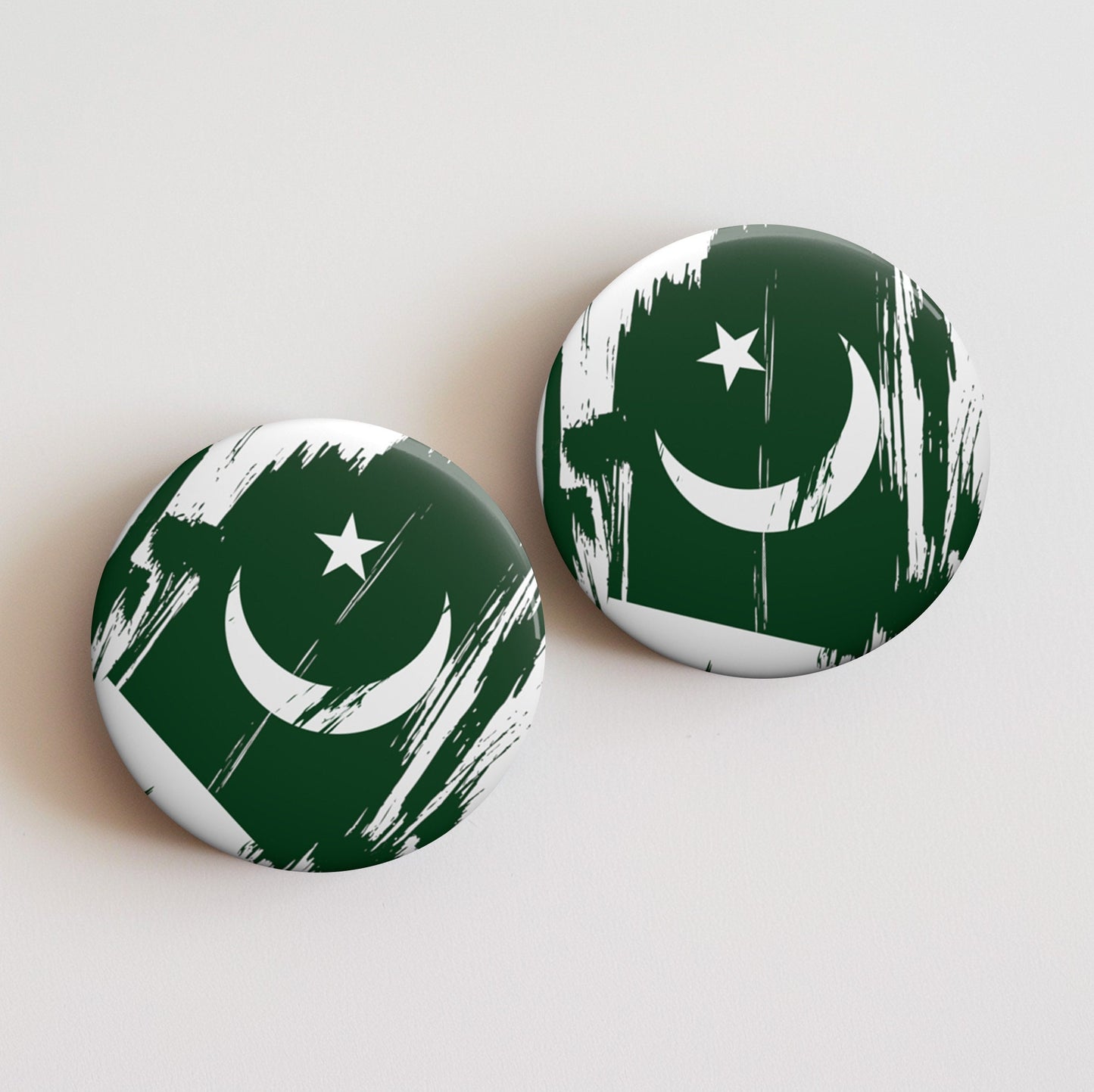 Pakistan Flag Pin Button - Custom Pinback, Patriotic Campaign Buttons, Personalized Birthday Pins, Collectible Badge, Metal Pin