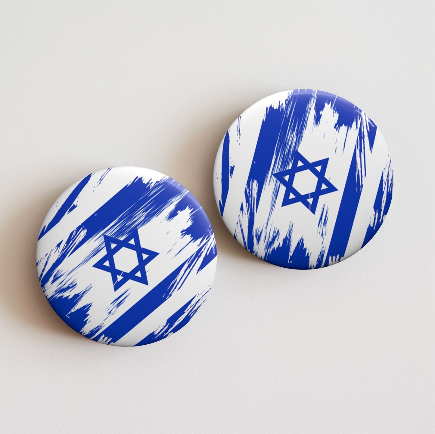 Israel Flag Pin Button - Custom Pinback, Patriotic Campaign Buttons, Personalized Birthday Pins, Collectible Badge, Metal Pin