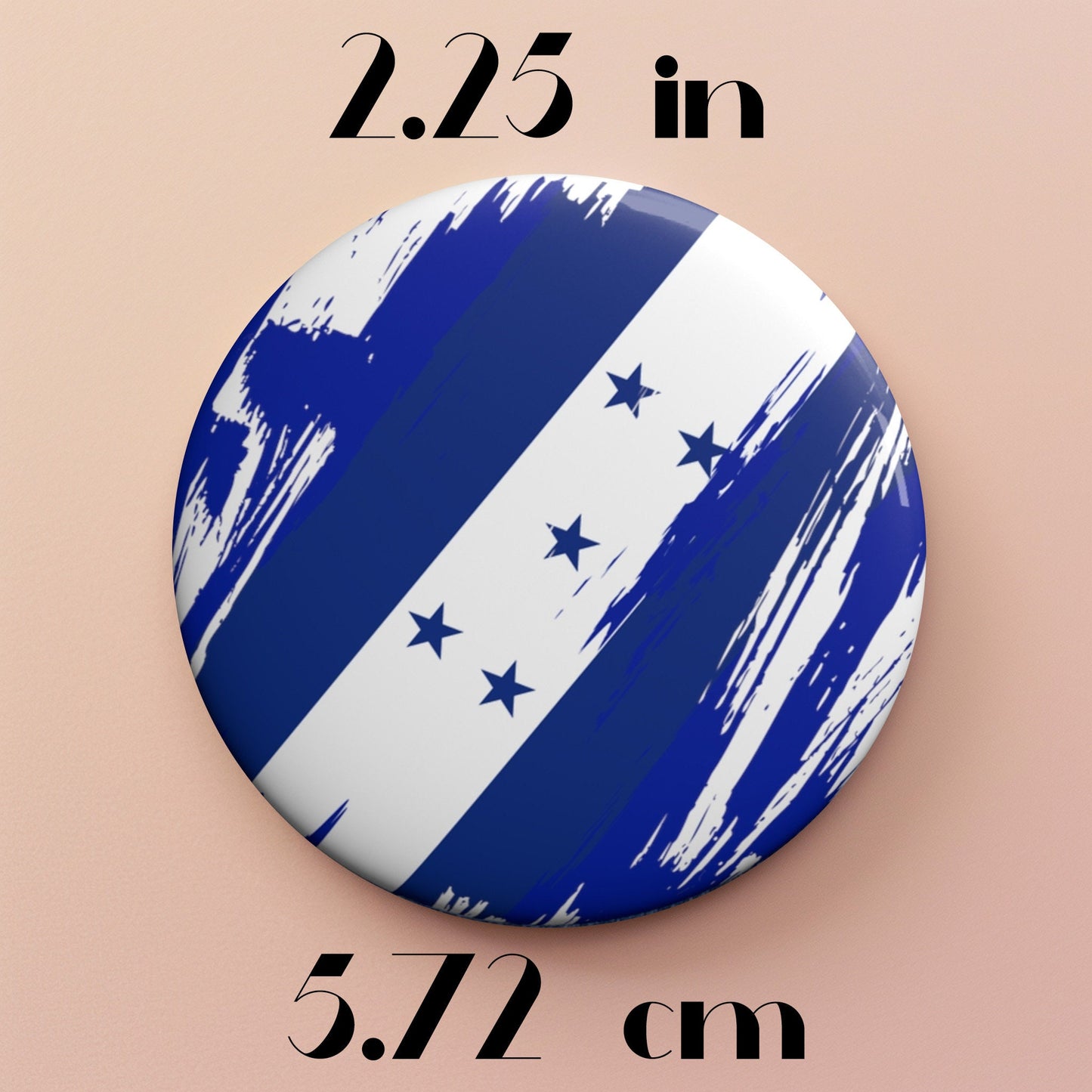 Honduras Flag Pin Button - Custom Pinback, Patriotic Campaign Buttons, Personalized Birthday Pins, Collectible Badge, Metal Pin