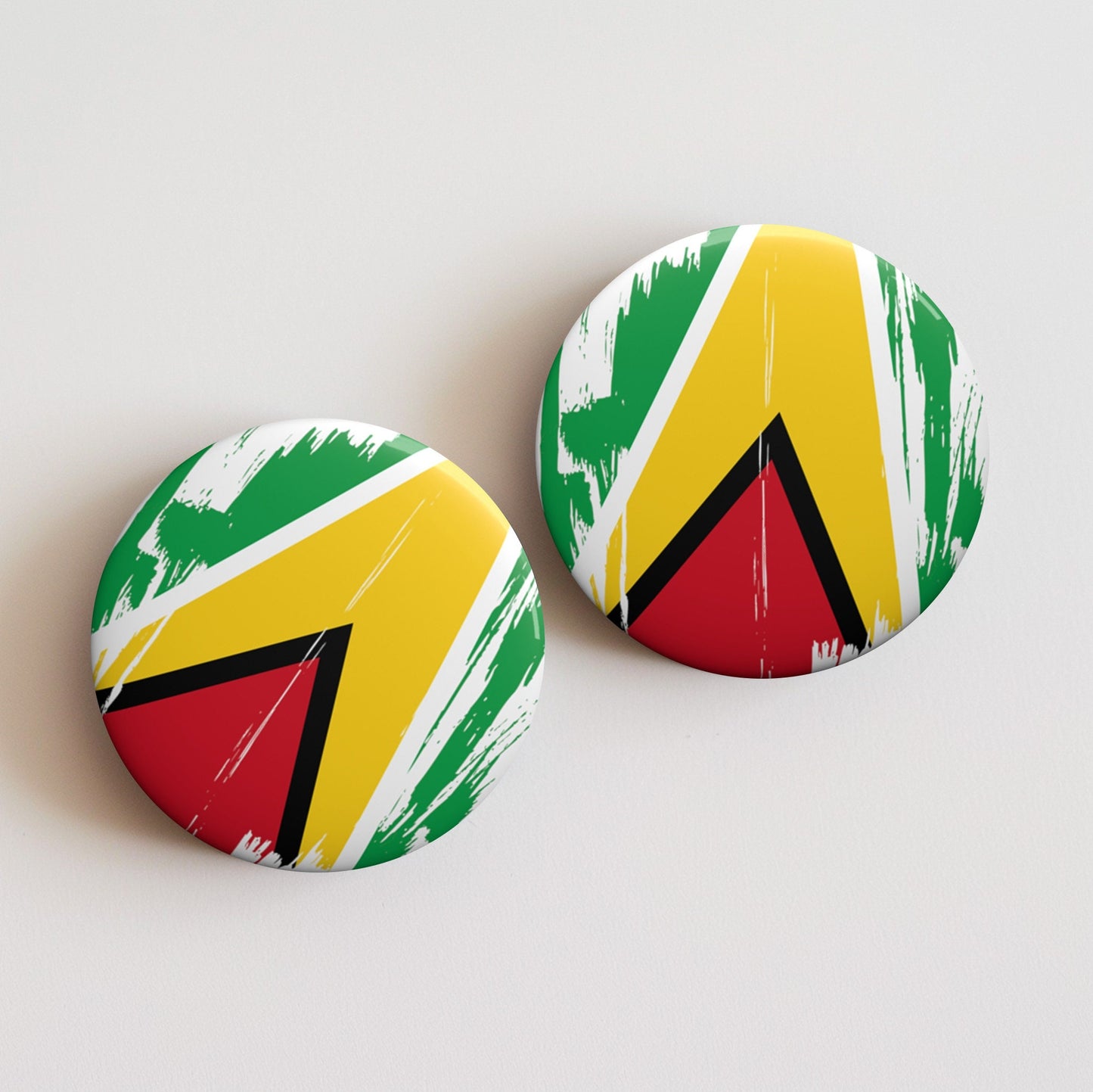 Guyana Flag Pin Button - Custom Pinback, Patriotic Campaign Buttons, Personalized Birthday Pins, Collectible Badge, Metal Pin