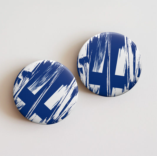 Finland Flag Pin Button - Custom Pinback, Patriotic Campaign Buttons, Personalized Birthday Pins, Collectible Badge, Metal Pin