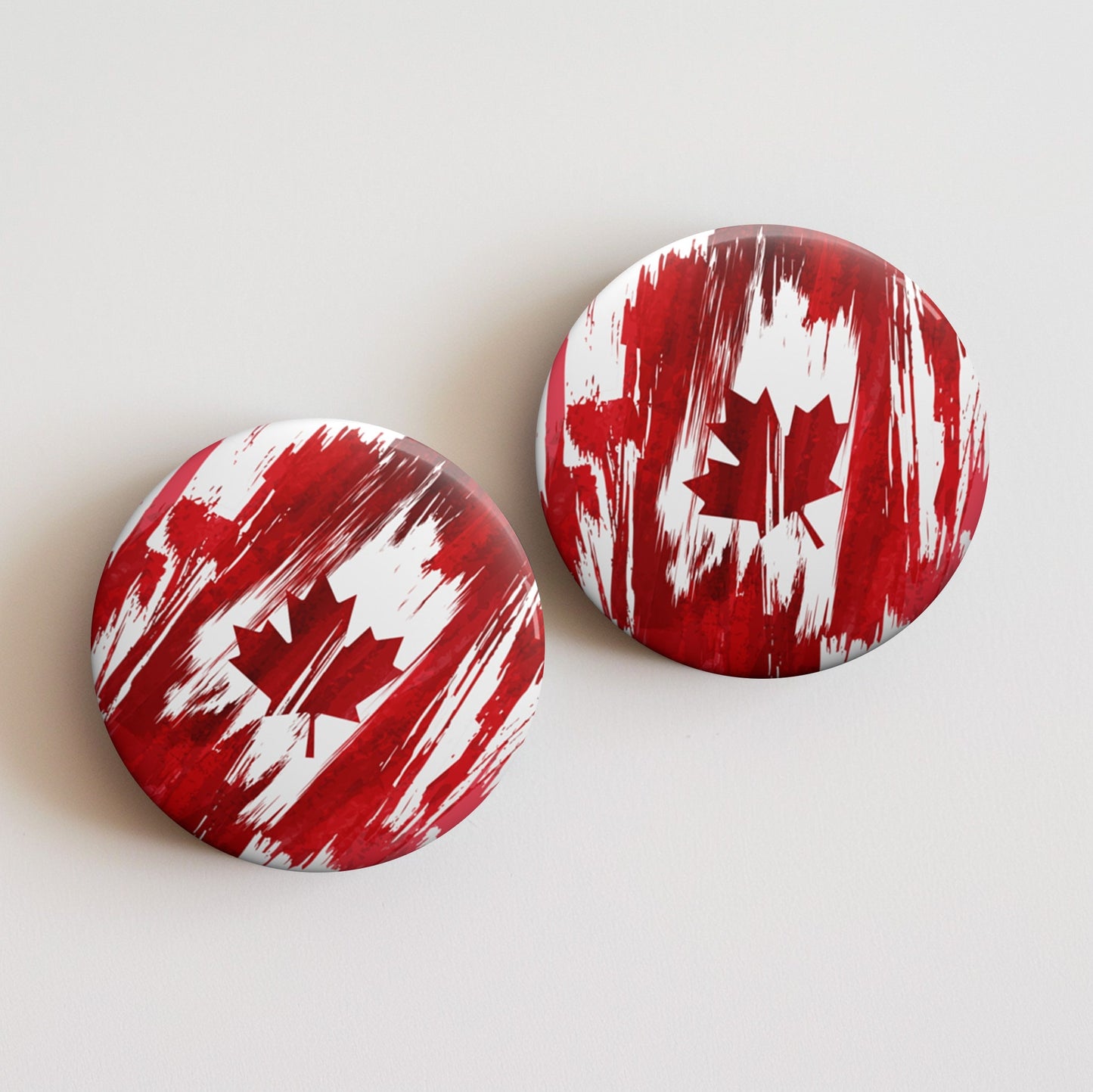 Canada Flag Pin Button - Custom Pinback, Patriotic Campaign Buttons, Personalized Birthday Pins, Collectible Badge, Metal Pin