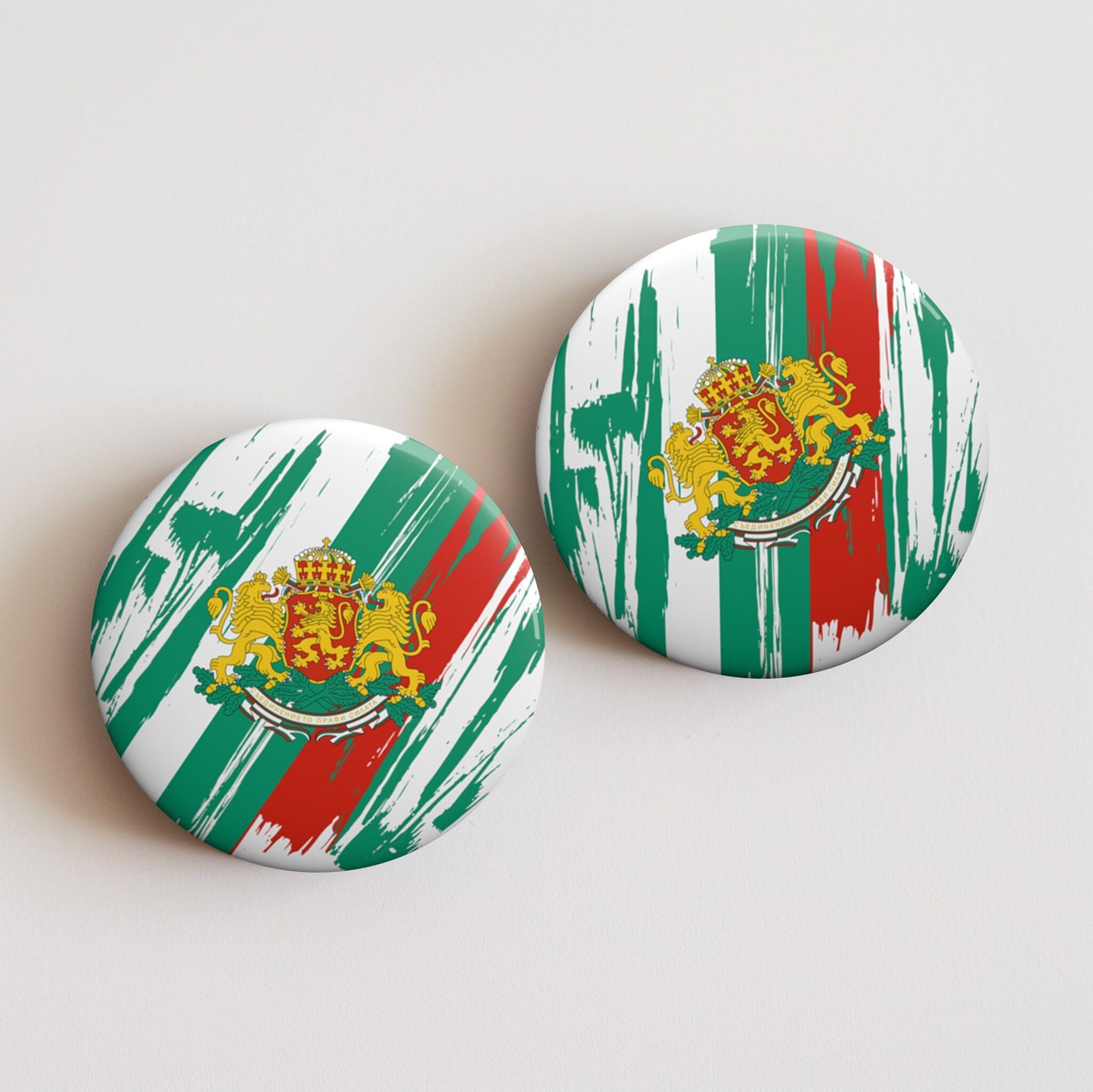 Bulgaria Flag Pin Button - Custom Pinback, Patriotic Campaign Buttons, Personalized Birthday Pins, Collectible Badge, Metal Pin