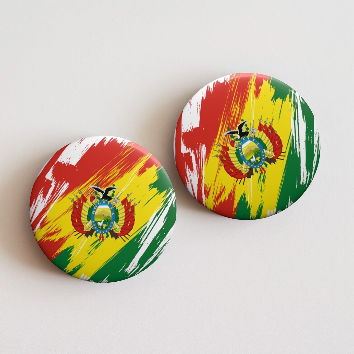 Bolivia Flag Pin Button - Custom Pinback, Patriotic Campaign Buttons, Personalized Birthday Pins, Collectible Badge, Metal Pin