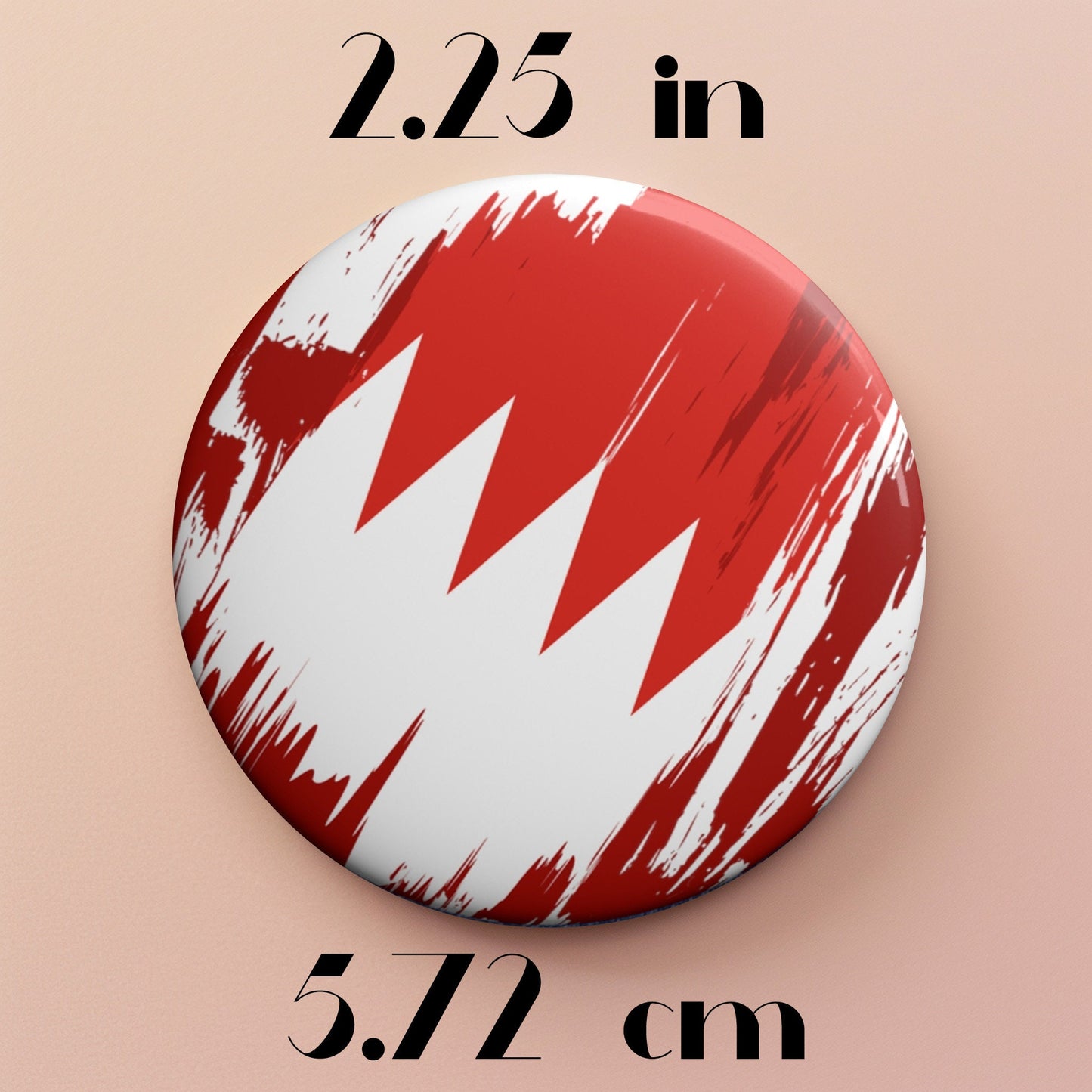 Bahrain Flag Pin Button - Custom Pinback, Patriotic Campaign Buttons, Personalized Birthday Pins, Collectible Badge, Metal Pin