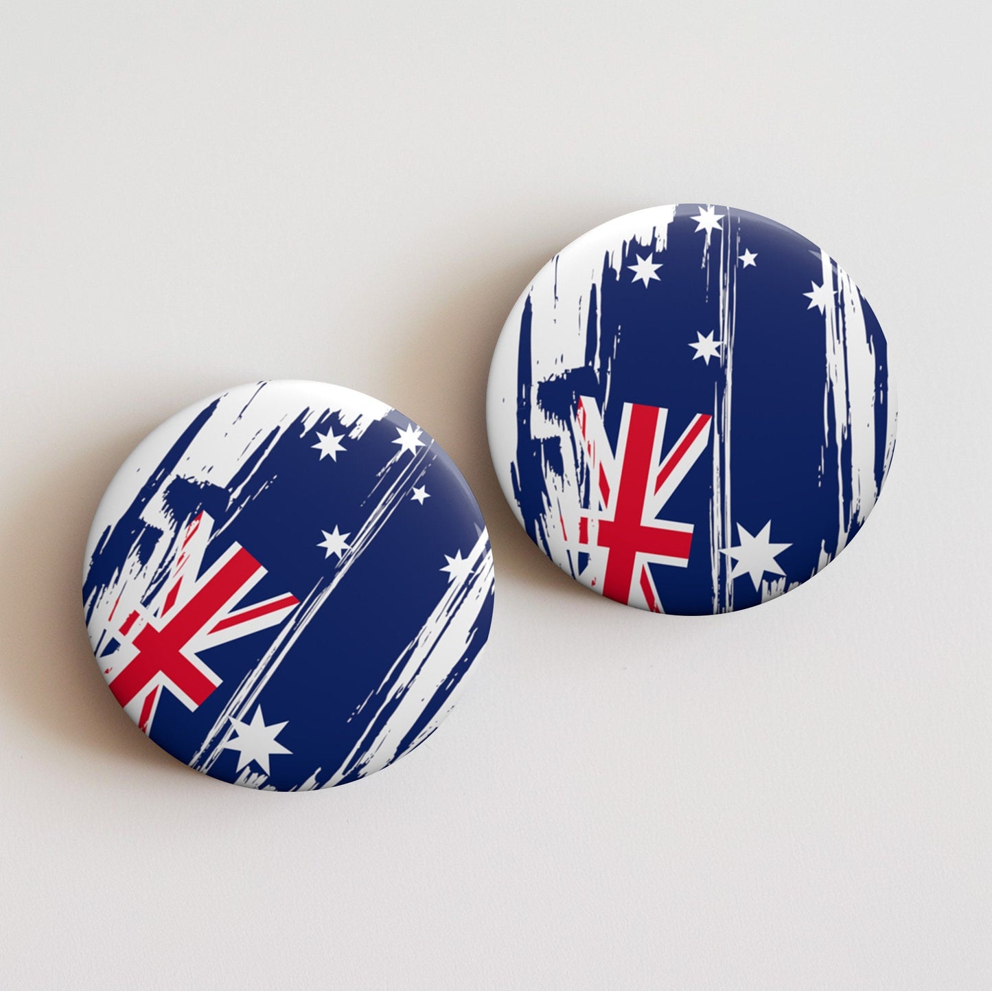 Australia Flag Pin Button - Custom Pinback, Patriotic Campaign Buttons, Personalized Birthday Pins, Collectible Badge, Metal Pin