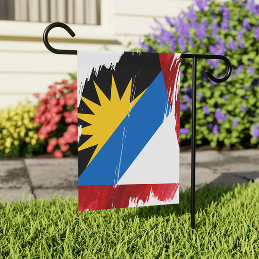 Antigua and Barbuda Garden Flag - Garden & House Banner | Size - 12" x 18" | Double Sided Custom Country Design Print