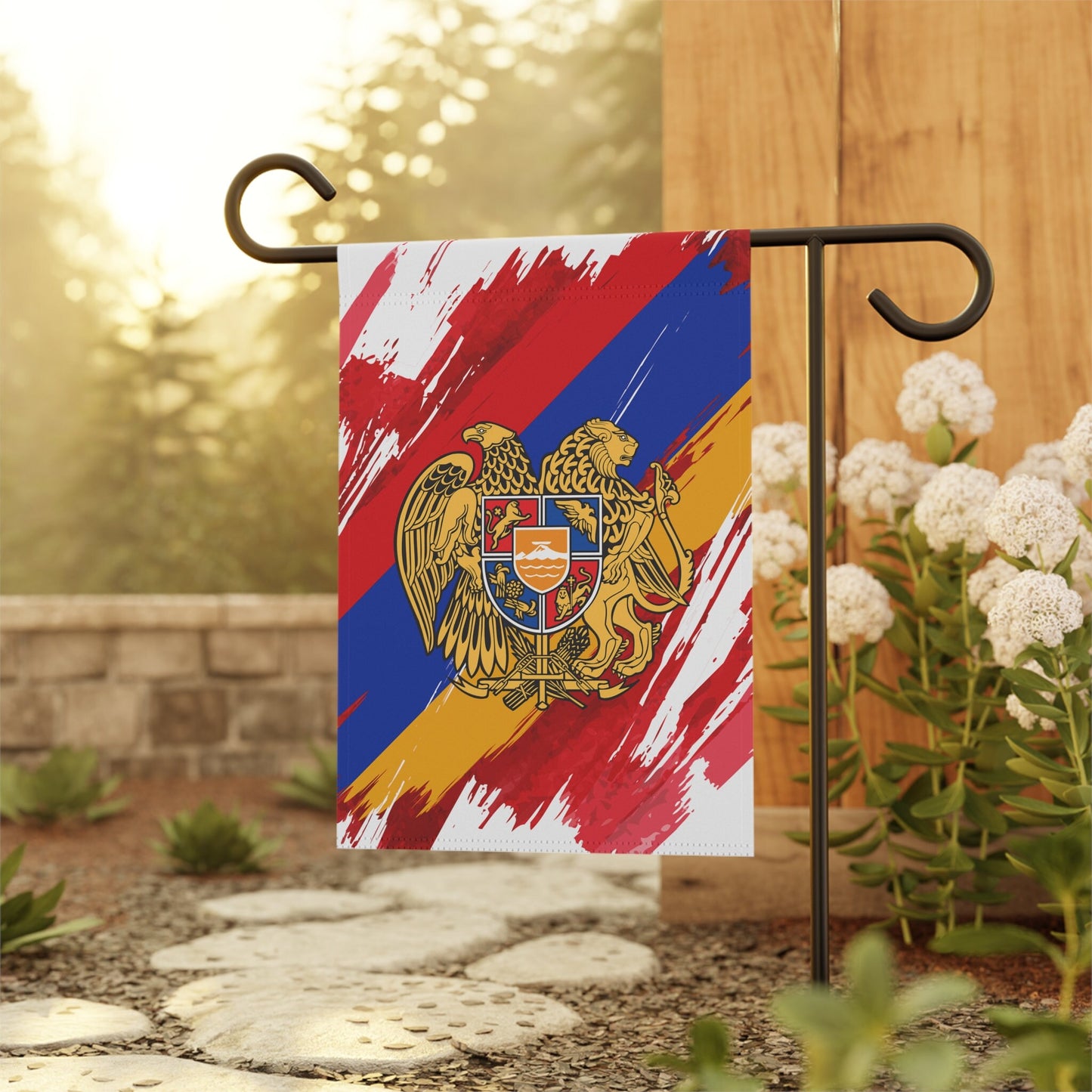 Armenia Garden Flag - Garden & House Banner | Size - 12" x 18" | Double Sided Custom Country Design Print