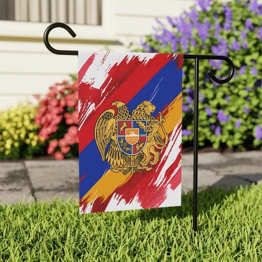 Armenia Garden Flag - Garden & House Banner | Size - 12" x 18" | Double Sided Custom Country Design Print