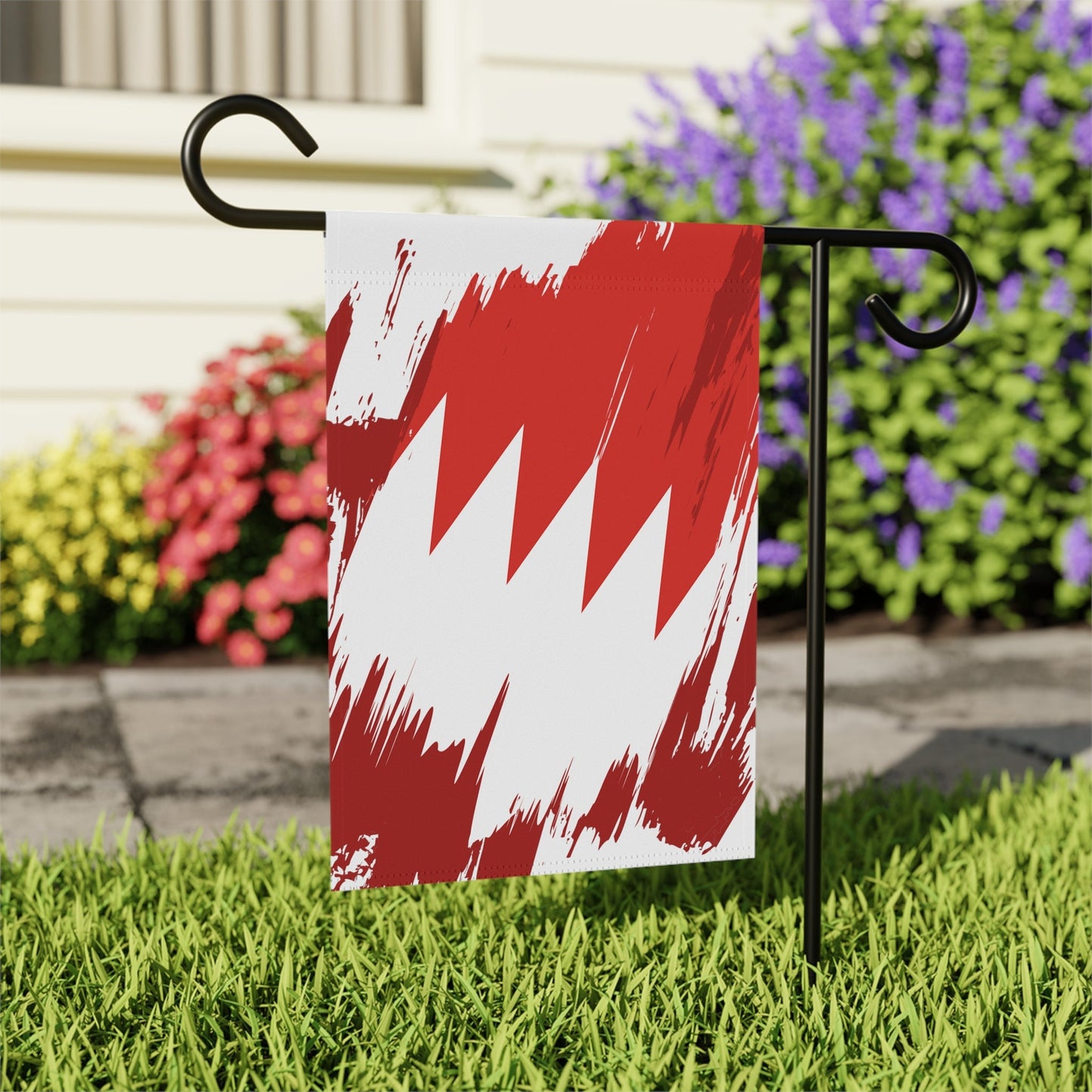 Bahrain Garden Flag - Garden & House Banner | Size - 12" x 18" | Double Sided Custom Country Design Print