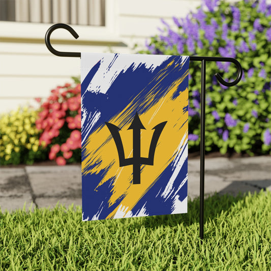 Barbados Garden Flag - Garden & House Banner | Size - 12" x 18" | Double Sided Custom Country Design Print