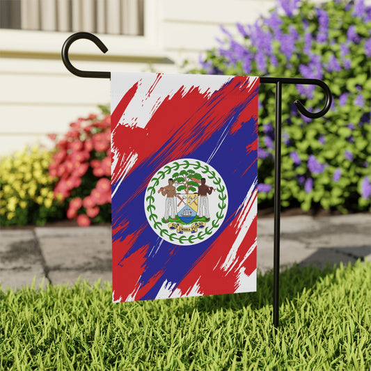 Belize Garden Flag - Garden & House Banner | Size - 12" x 18" | Double Sided Custom Country Design Print