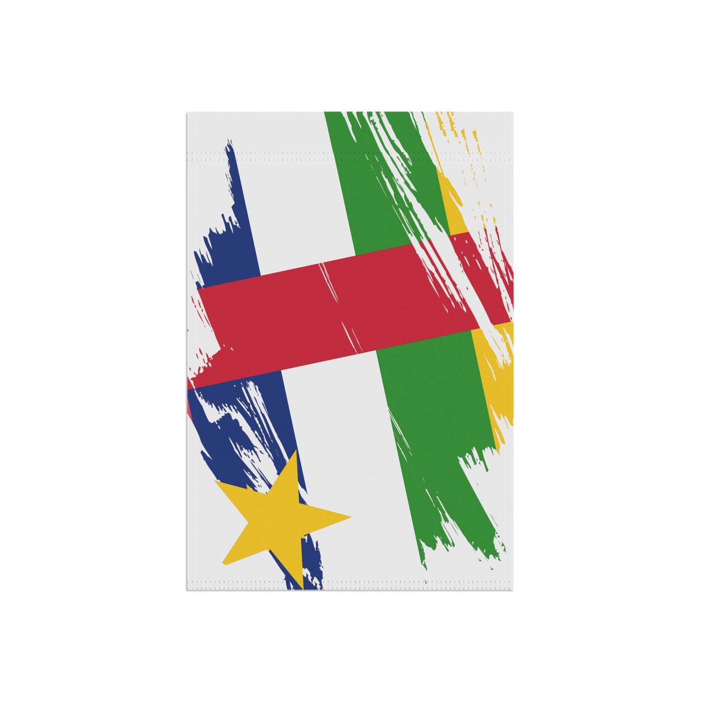 Central African Republic Garden Flag - Garden & House Banner | Size - 12" x 18" | Double Sided Custom Country Design Print