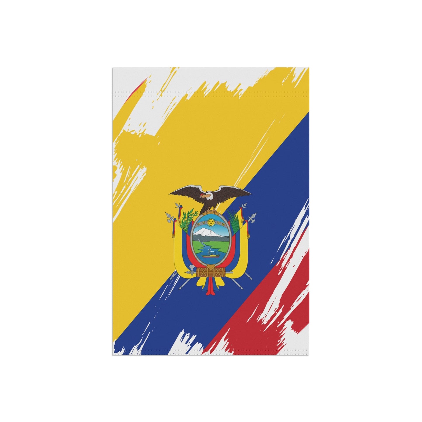Ecuador Garden Flag - Garden & House Banner | Size - 12" x 18" | Double Sided Custom Country Design Print