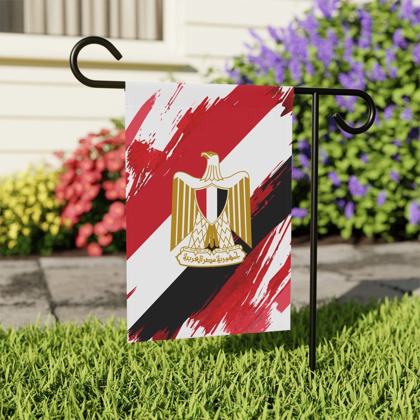 Egypt Garden Flag - Garden & House Banner | Size - 12" x 18" | Double Sided Custom Country Design Print