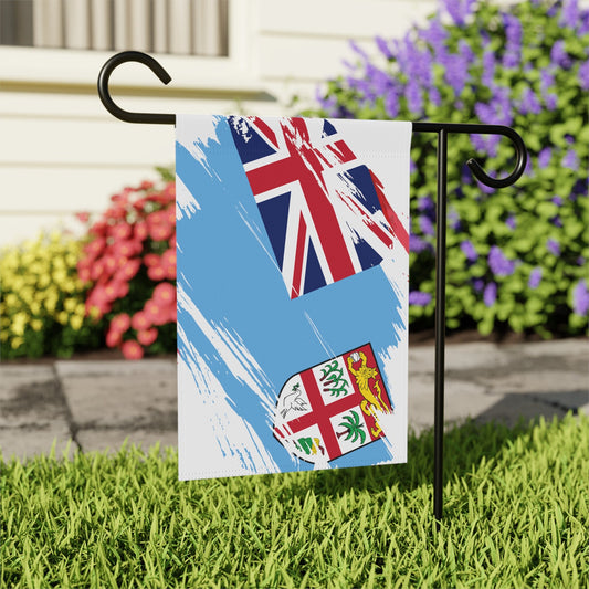 Fiji Garden Flag - Garden & House Banner | Size - 12" x 18" | Double Sided Custom Country Design Print