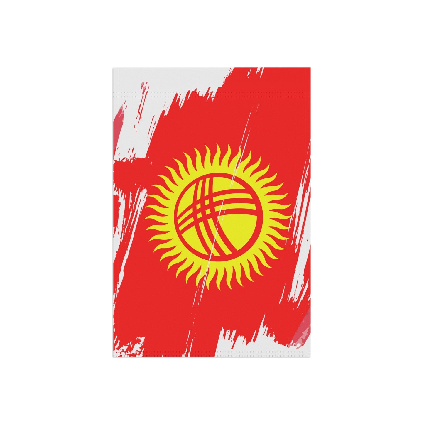 Kyrgyzstan Garden Flag - Garden & House Banner | Size - 12" x 18" | Double Sided Custom Country Design Print