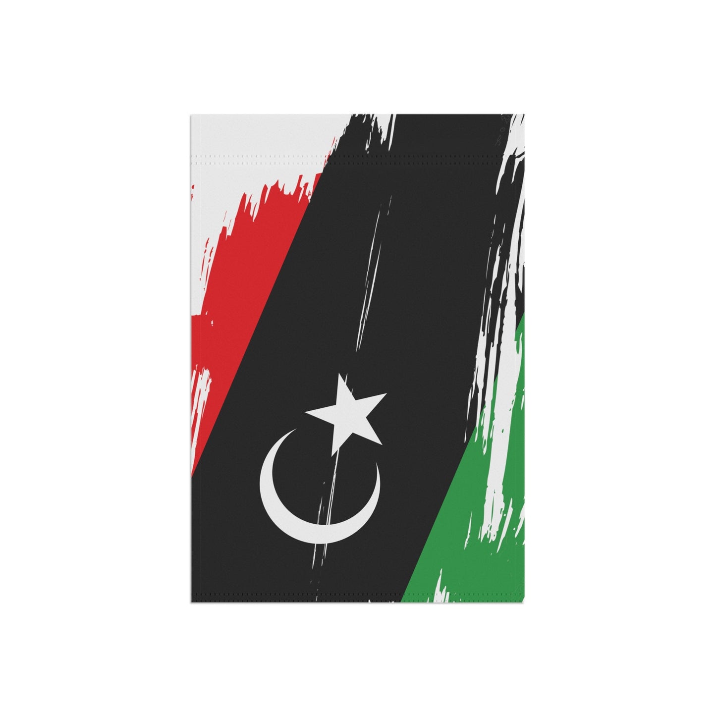 Libya Garden Flag - Garden & House Banner | Size - 12" x 18" | Double Sided Custom Country Design Print
