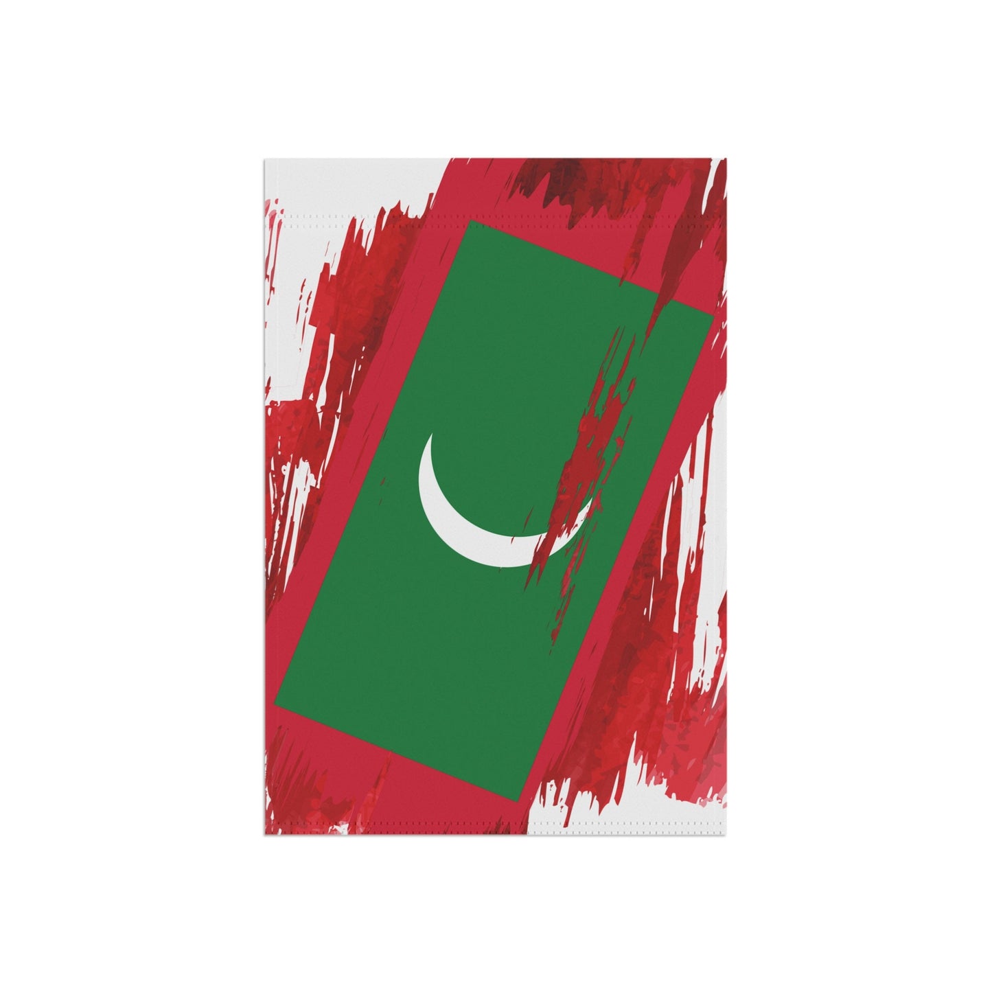 Maldives Garden Flag - Garden & House Banner | Size - 12" x 18" | Double Sided Custom Country Design Print
