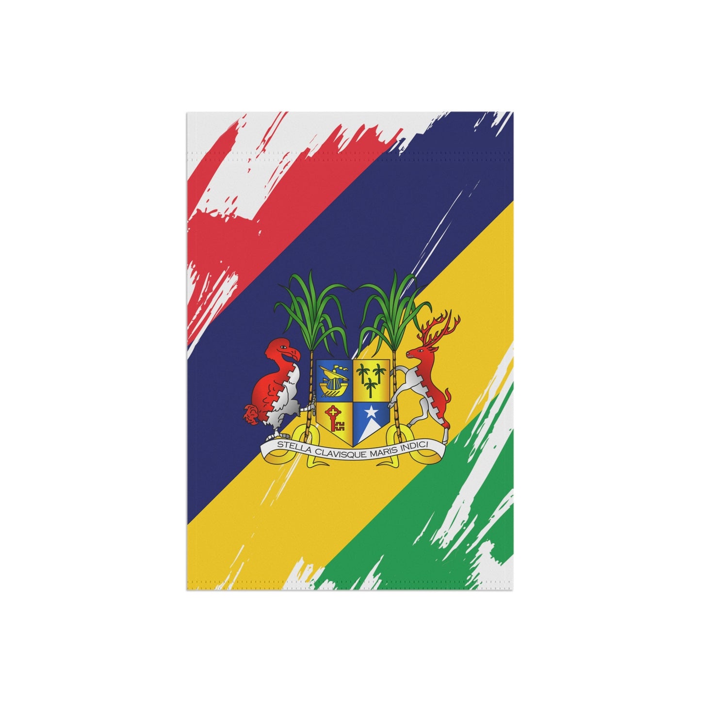 Mauritius Garden Flag - Garden & House Banner | Size - 12" x 18" | Double Sided Custom Country Design Print