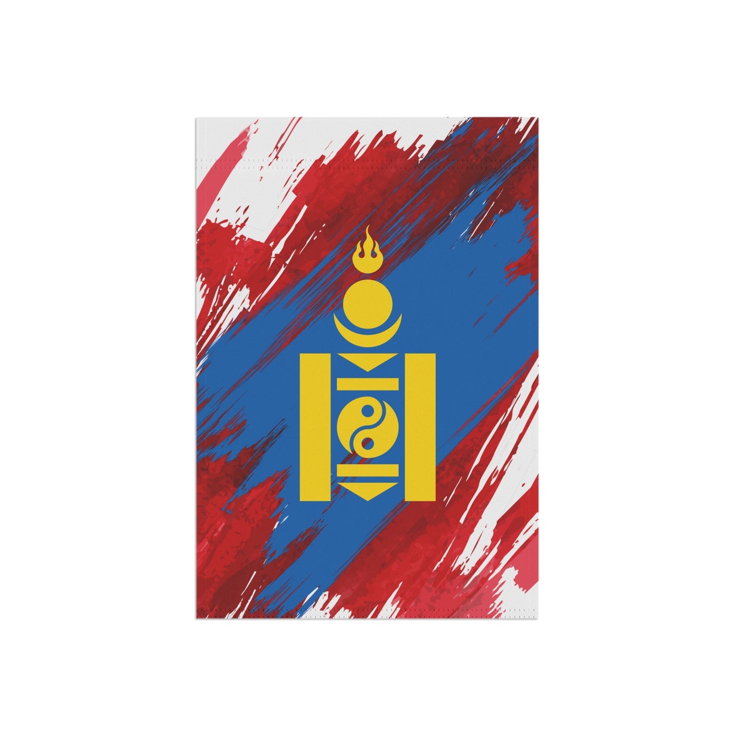 Mongolia Garden Flag - Garden & House Banner | Size - 12" x 18" | Double Sided Custom Country Design Print