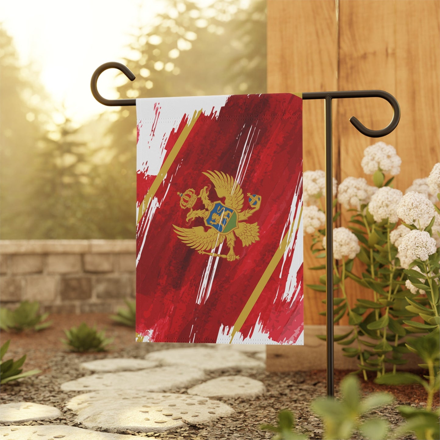 Montenegro Garden Flag - Garden & House Banner | Size - 12" x 18" | Double Sided Custom Country Design Print