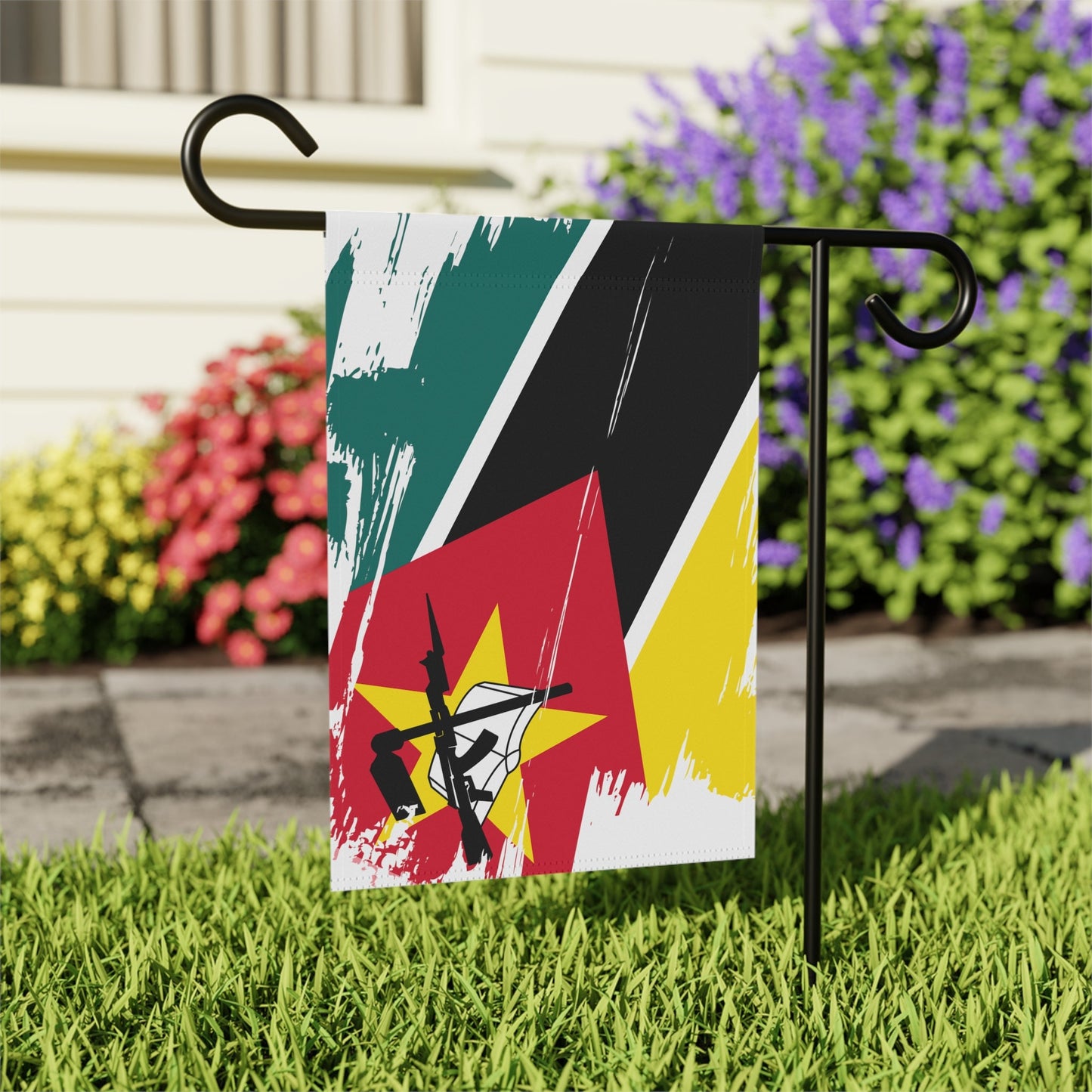 Mozambique Garden Flag - Garden & House Banner | Size - 12" x 18" | Double Sided Custom Country Design Print