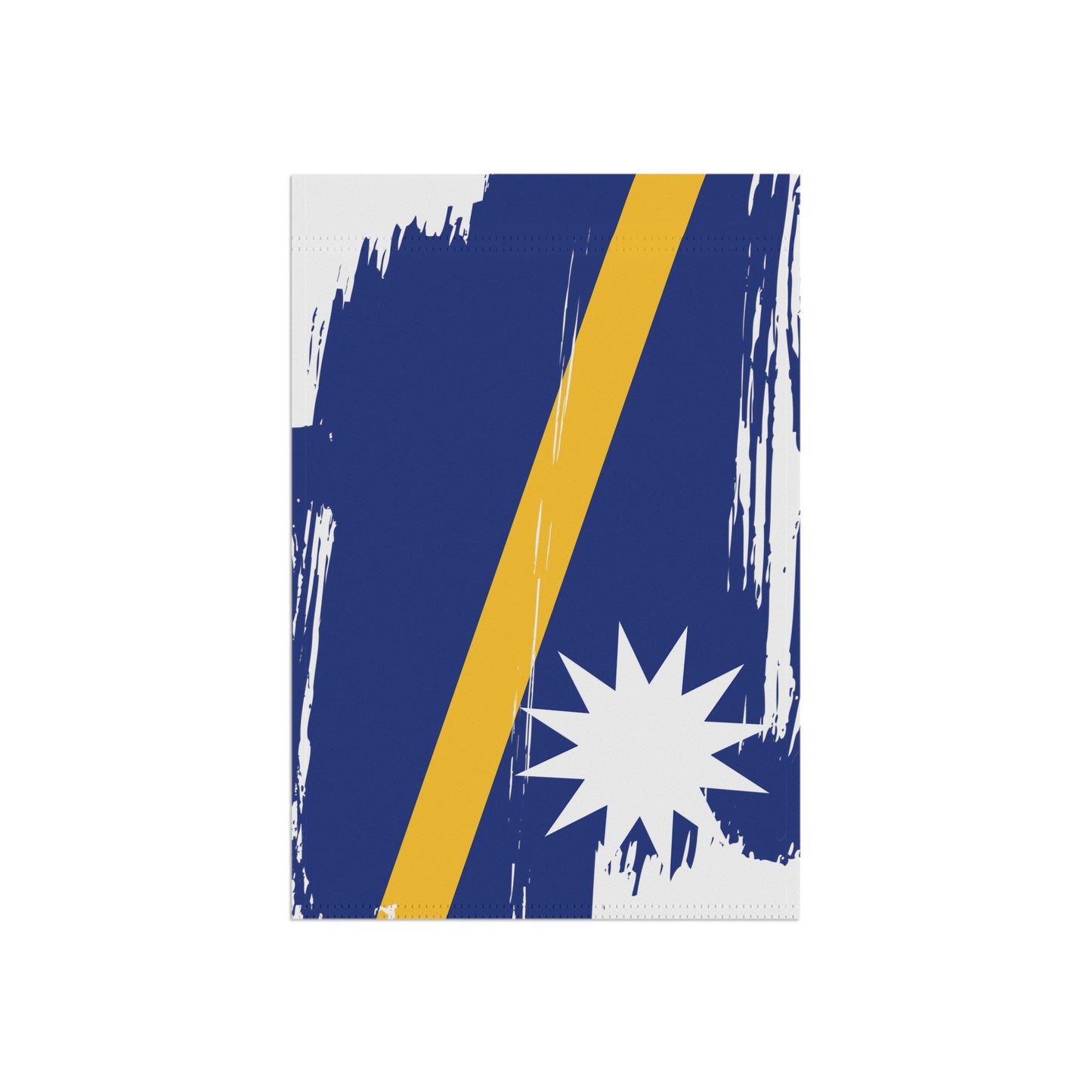 Nauru Garden Flag - Garden & House Banner | Size - 12" x 18" | Double Sided Custom Country Design Print
