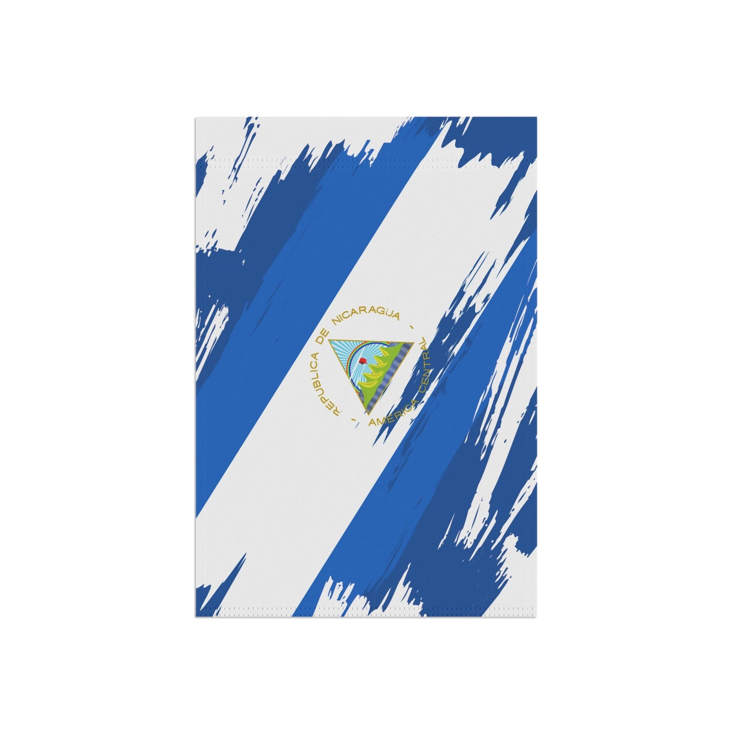 Nicaragua Garden Flag - Garden & House Banner | Size - 12" x 18" | Double Sided Custom Country Design Print