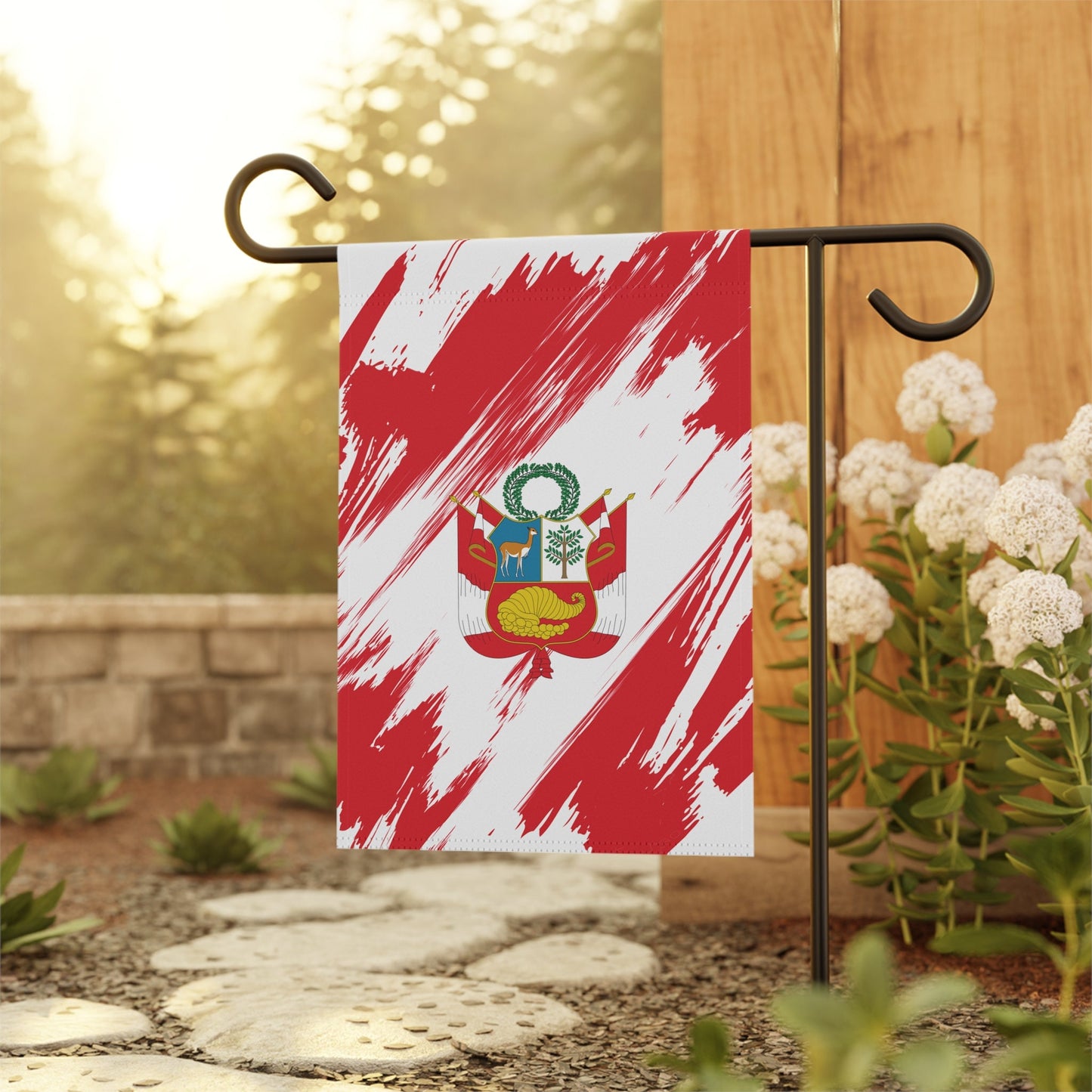 Peru Garden Flag - Garden & House Banner | Size - 12" x 18" | Double Sided Custom Country Design Print
