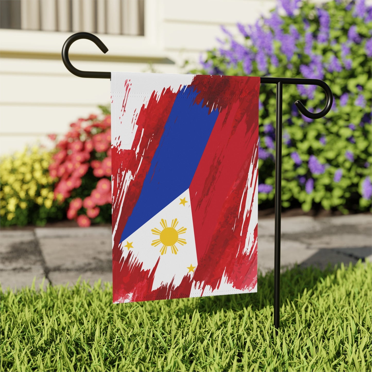 Philippines Garden Flag - Garden & House Banner | Size - 12" x 18" | Double Sided Custom Country Design Print