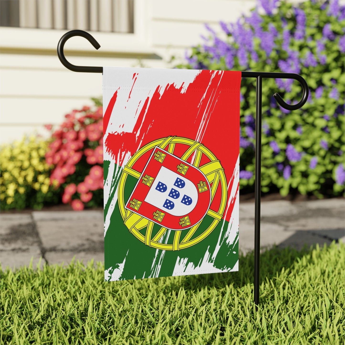 Portugal Garden Flag - Garden & House Banner | Size - 12" x 18" | Double Sided Custom Country Design Print