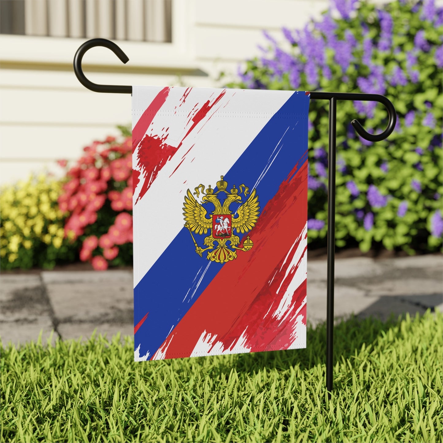 Russia Garden Flag - Garden & House Banner | Size - 12" x 18" | Double Sided Custom Country Design Print