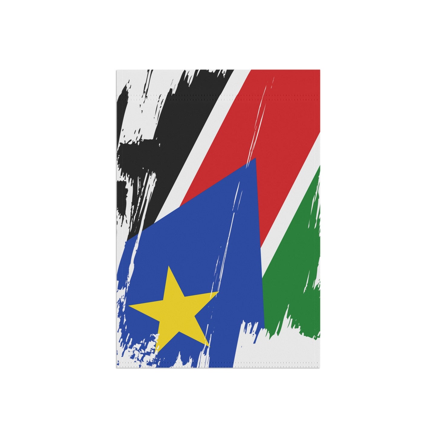 South Sudan Garden Flag - Garden & House Banner | Size - 12" x 18" | Double Sided Custom Country Design Print