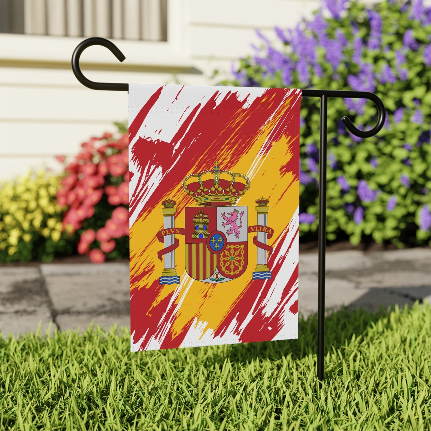 Spain Garden Flag - Garden & House Banner | Size - 12" x 18" | Double Sided Custom Country Design Print