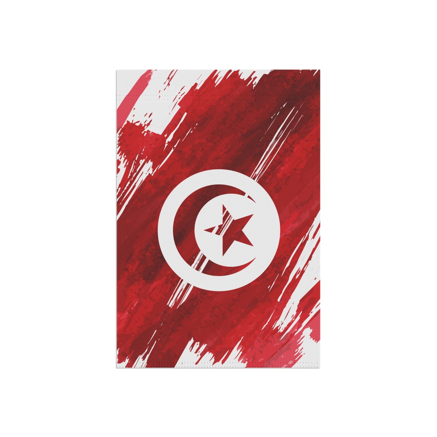 Tunisia Garden Flag - Garden & House Banner | Size - 12" x 18" | Double Sided Custom Country Design Print