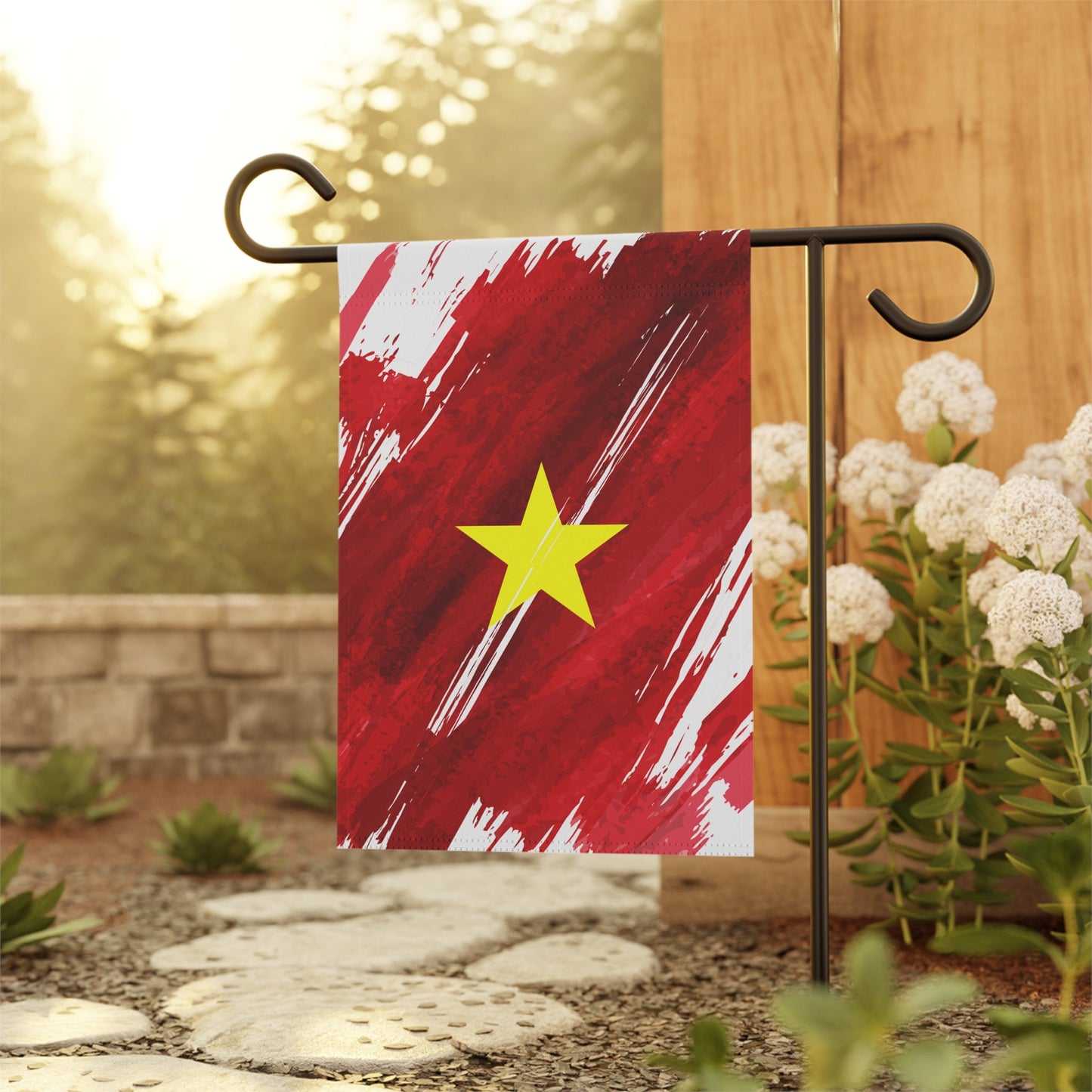 Vietnam Garden Flag - Garden & House Banner | Size - 12" x 18" | Double Sided Custom Country Design Print