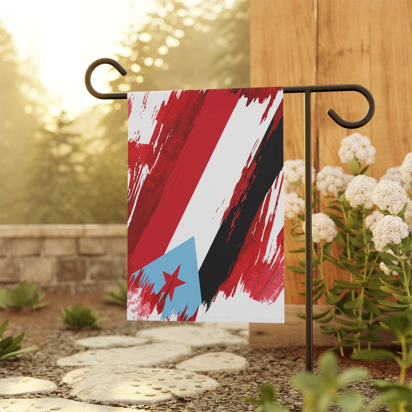 Yemen Garden Flag - Garden & House Banner | Size - 12" x 18" | Double Sided Custom Country Design Print