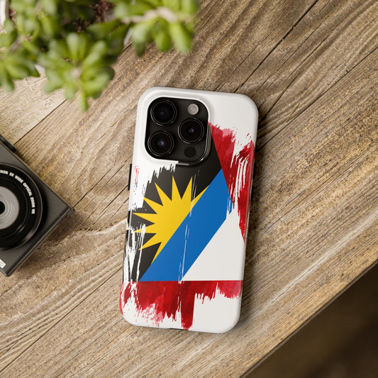 Antigua and Barbuda Flag iPhone Case iPhone 15 14 13 12 Mini 11 XR Xs X 8 7 SE iPhone Pro Max , Iphone cover, Iphone Tough Case