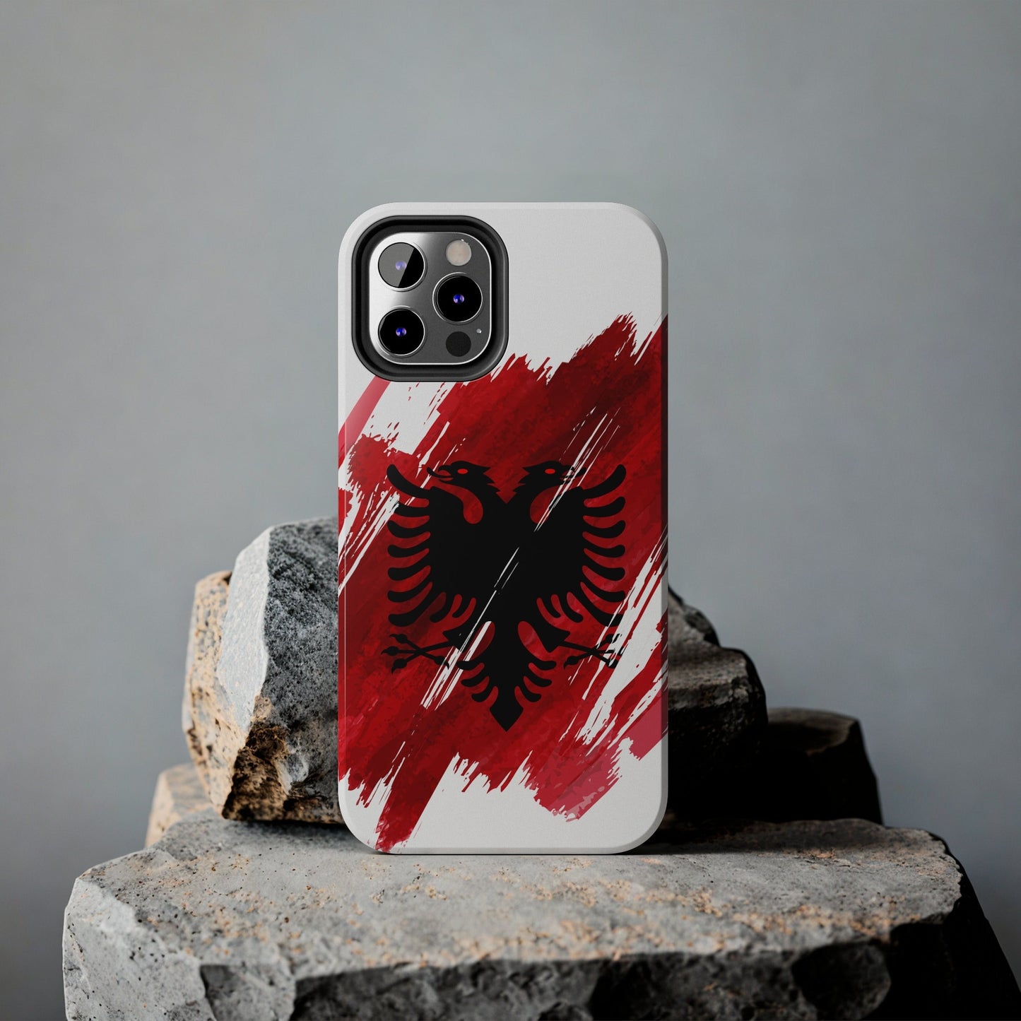 Albania Flag iPhone Case iPhone 15 14 13 12 Mini 11 XR Xs X 8 7 SE iPhone Pro Max , Iphone cover, Iphone Tough Case