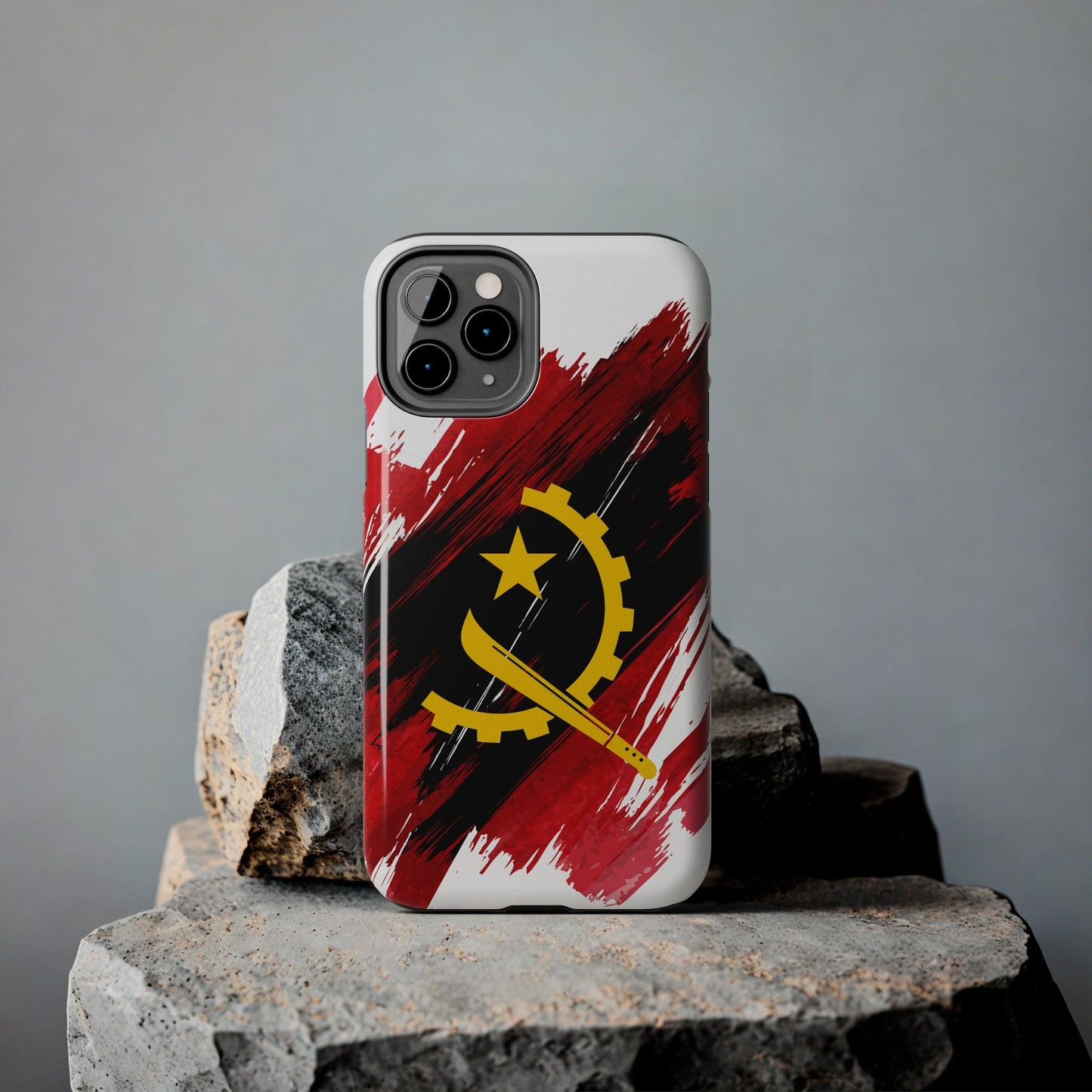 Angola Flag iPhone Case iPhone 15 14 13 12 Mini 11 XR Xs X 8 7 SE iPhone Pro Max , Iphone cover, Iphone Tough Case