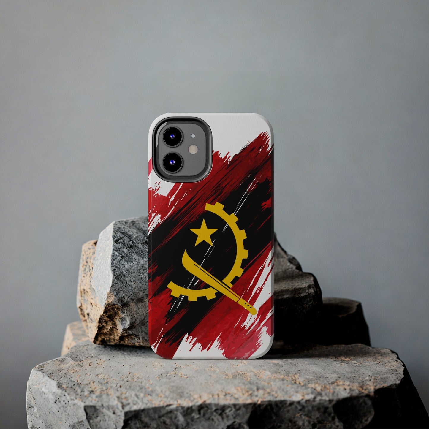 Angola Flag iPhone Case iPhone 15 14 13 12 Mini 11 XR Xs X 8 7 SE iPhone Pro Max , Iphone cover, Iphone Tough Case