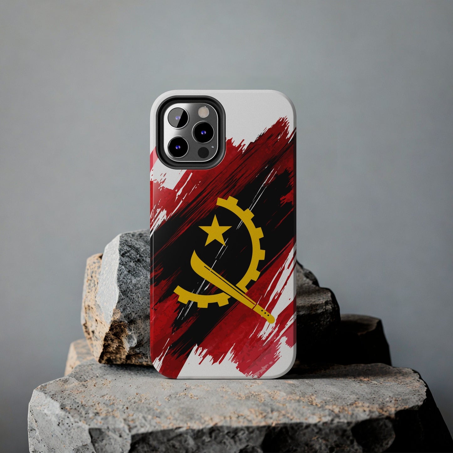 Angola Flag iPhone Case iPhone 15 14 13 12 Mini 11 XR Xs X 8 7 SE iPhone Pro Max , Iphone cover, Iphone Tough Case