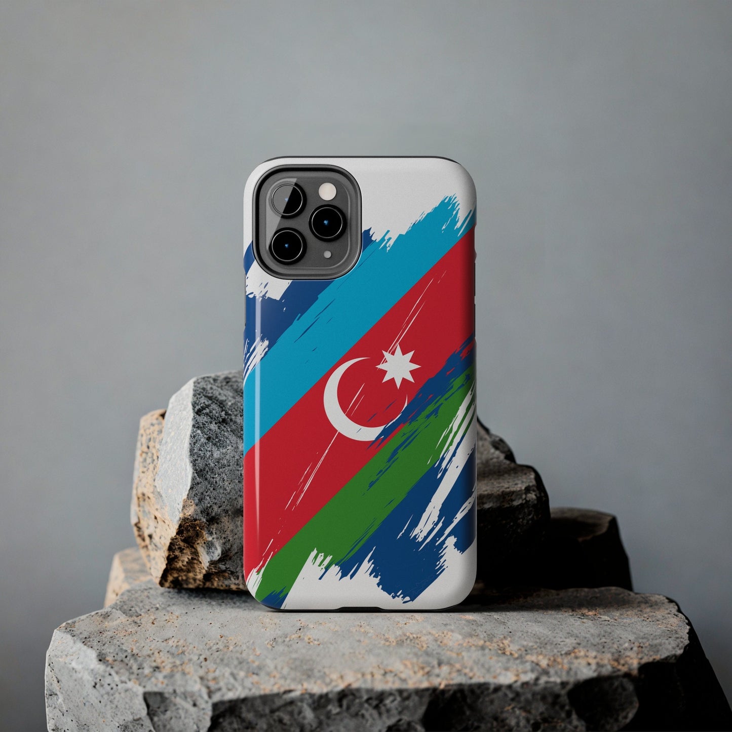 Azerbaijan Flag iPhone Case iPhone 15 14 13 12 Mini 11 XR Xs X 8 7 SE iPhone Pro Max , Iphone cover, Iphone Tough Case