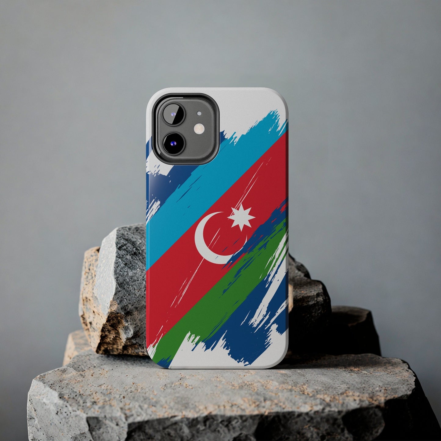 Azerbaijan Flag iPhone Case iPhone 15 14 13 12 Mini 11 XR Xs X 8 7 SE iPhone Pro Max , Iphone cover, Iphone Tough Case