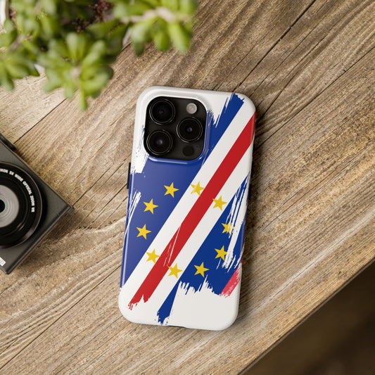 Cabo Verde Flag iPhone Case iPhone 15 14 13 12 Mini 11 XR Xs X 8 7 SE iPhone Pro Max , Iphone cover, Iphone Tough Case