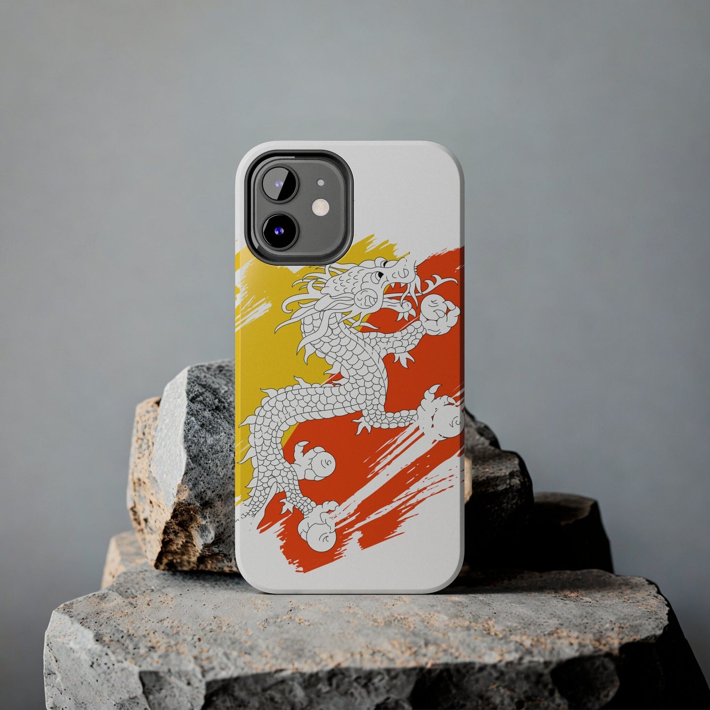 Bhutan Flag iPhone Case iPhone 15 14 13 12 Mini 11 XR Xs X 8 7 SE iPhone Pro Max , Iphone cover, Iphone Tough Case