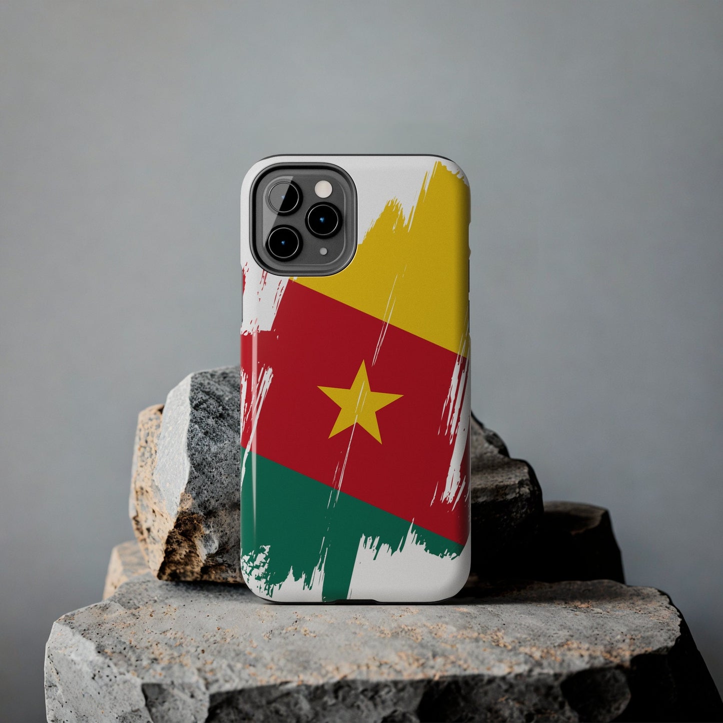 Cameroon Flag iPhone Case iPhone 15 14 13 12 Mini 11 XR Xs X 8 7 SE iPhone Pro Max , Iphone cover, Iphone Tough Case